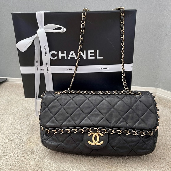 CHANEL Chain Around Flap Bag Sac Rabat - Picture 1 of 13